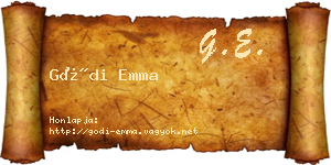 Gódi Emma névjegykártya