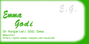 emma godi business card